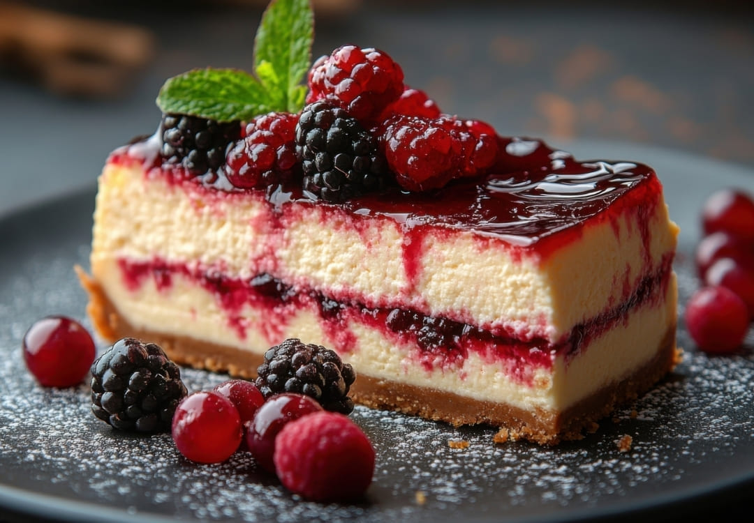 Classic Cheesecake with Berries